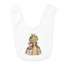 Frog princess in a with a crown and a dress