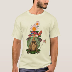 Frog Princess Mushrooms Flowers T-Shirt