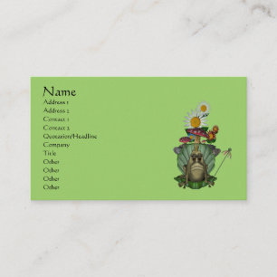 Frog Princess On Throne Cute Business Card