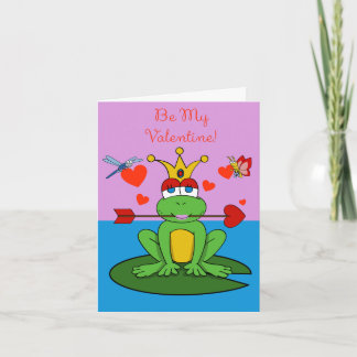 Frog Princess Valentines' Day card