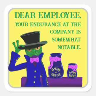 Frog Proper Work Anniversary Sticker