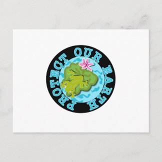 Frog Protect Our Earth Postcard