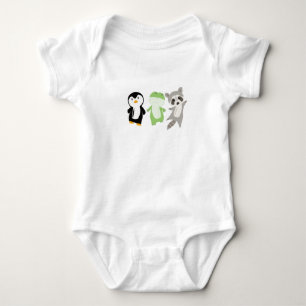Frog Racoon Penguin Sweet Animal Lovers Baby Bodysuit