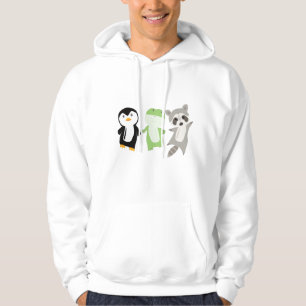 Frog Racoon Penguin Sweet Animal Lovers Hoodie