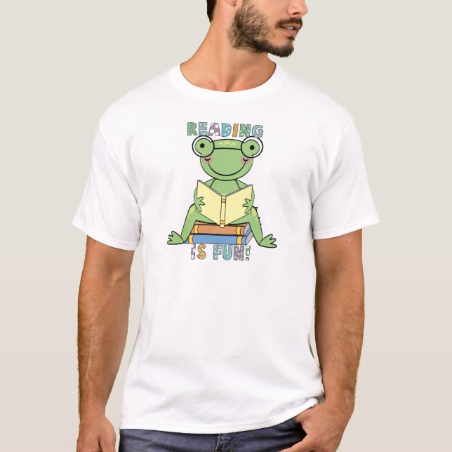 Frog Reading is Fun T-shirts and Gifts (Front)