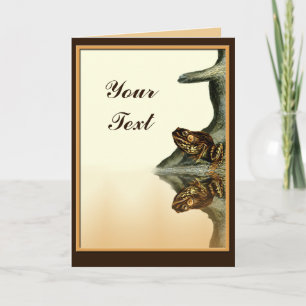 Frog Reflection Greeting Card