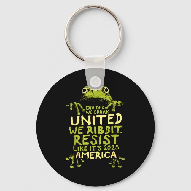 Frog Resist Cute Funny  Key Ring (Front)