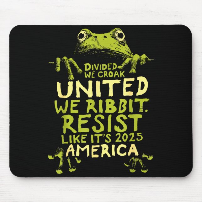 Frog Resist Cute Funny  Mouse Mat (Front)