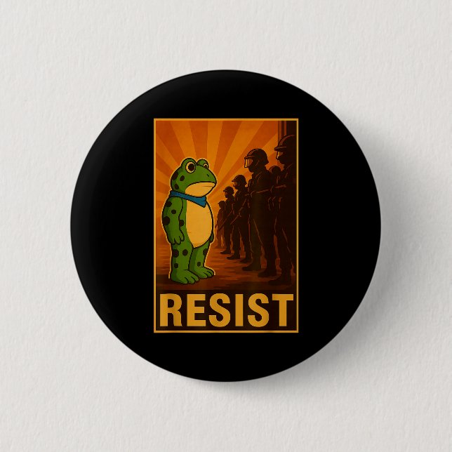 Frog Resist Rtland Frog Protest - Rtland Frog Acti 6 Cm Round Badge (Front)