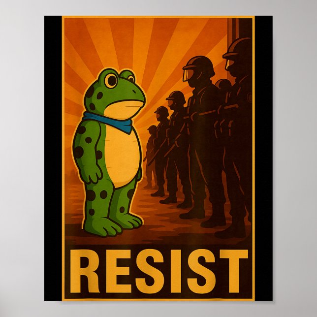 Frog Resist Rtland Frog Protest - Rtland Frog Acti Poster (Front)