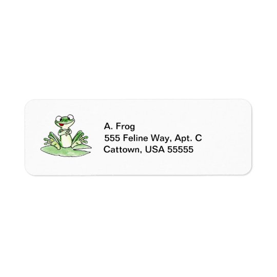 Frog Return Address Label