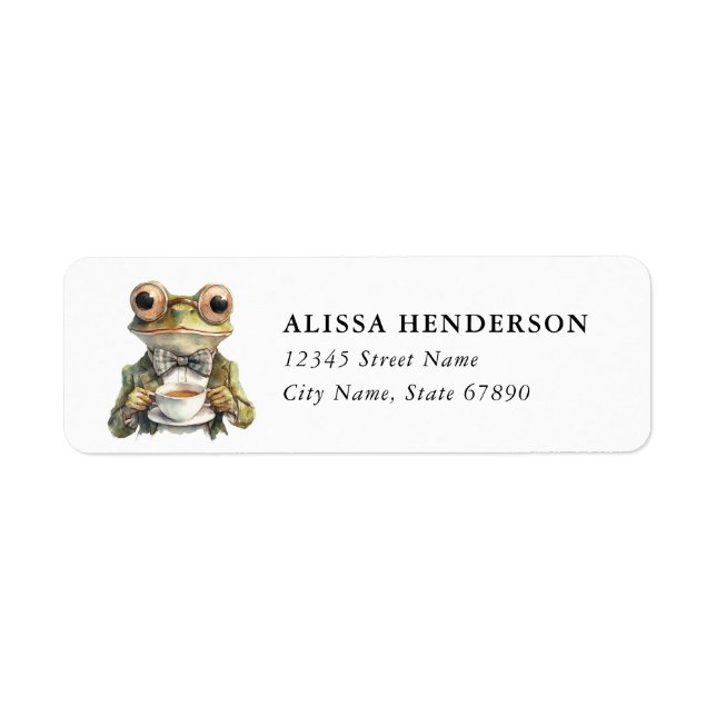 Frog Return Address Labels (Front)