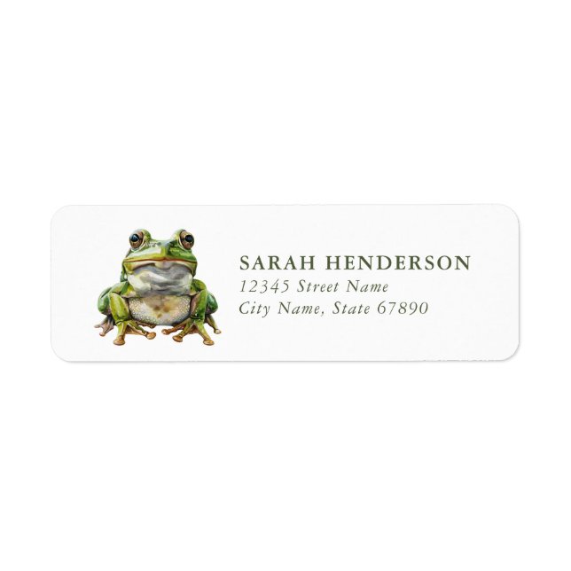 Frog Return Address Labels (Front)