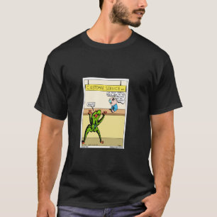 Frog Ribbit Customer Service Cartoon Funny Reptile T-Shirt