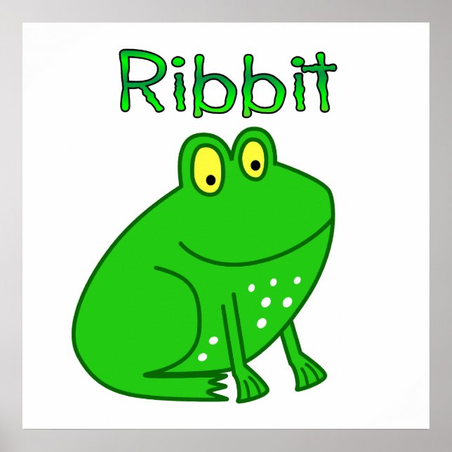 Frog Ribbit Poster (Front)