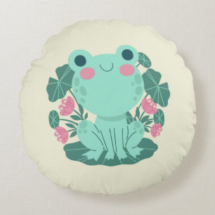 Frog Round Pillow