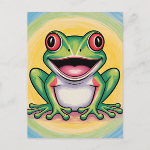 Frog’s Gentle Smile Postcard