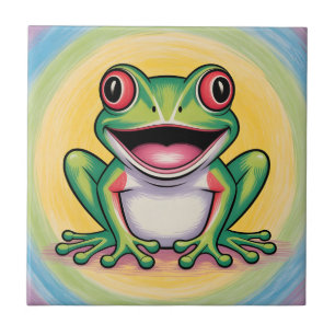 Frog’s Gentle Smile Tile
