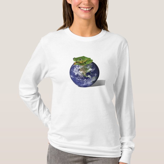 Frog Save The World T-Shirt (Front)