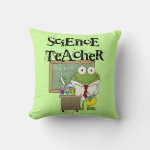Frog Science Teacher Cushion
