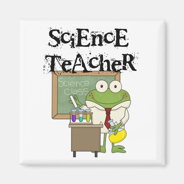 Frog Science Teacher Magnet (Front)