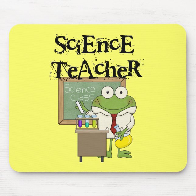 Frog Science Teacher Mouse Mat (Front)