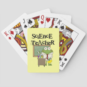 Frog Science Teacher Playing Cards
