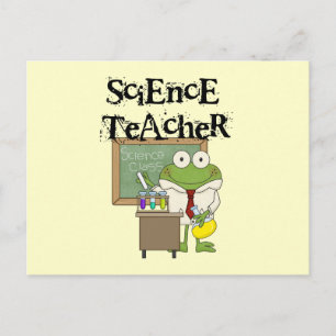 Frog Science Teacher Postcard