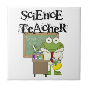 Frog Science Teacher Tile