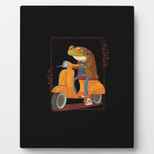 Frog Scooter Mushroom Goblincore Academia Aesthet Plaque