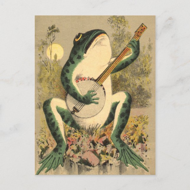 Frog Serenade Postcard (Front)