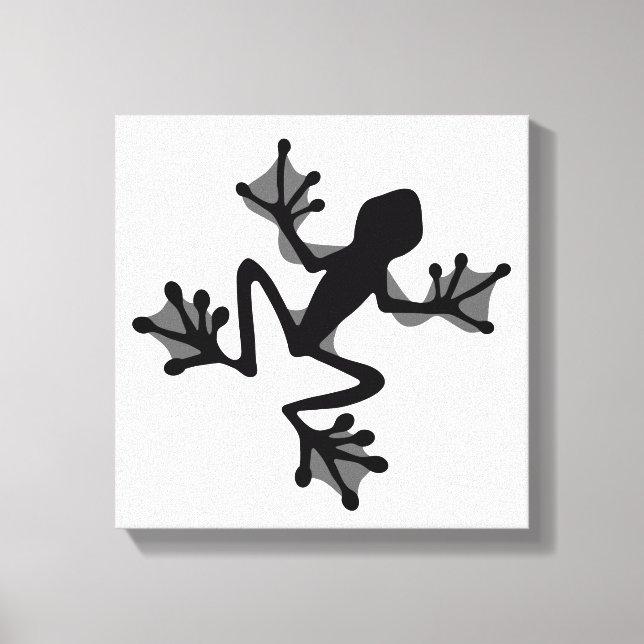 Frog Silhouette Canvas Print (Front)