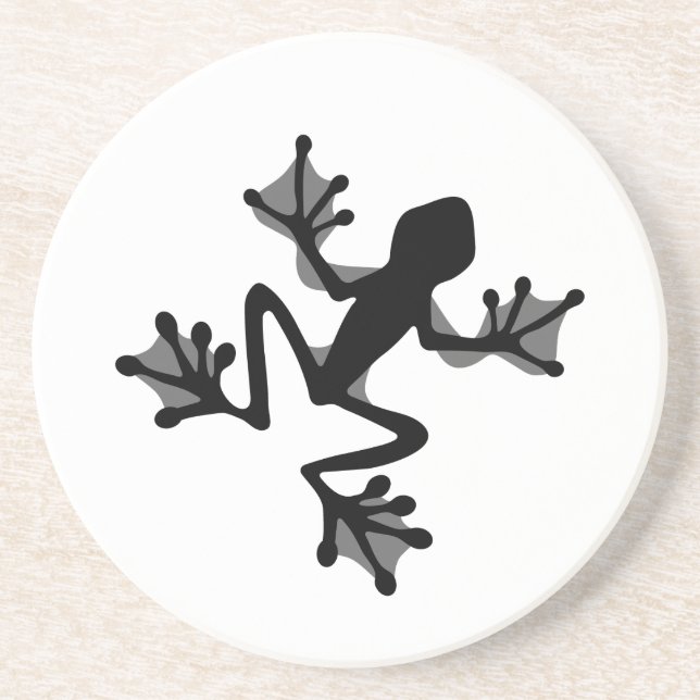 Frog Silhouette Coaster (Front)