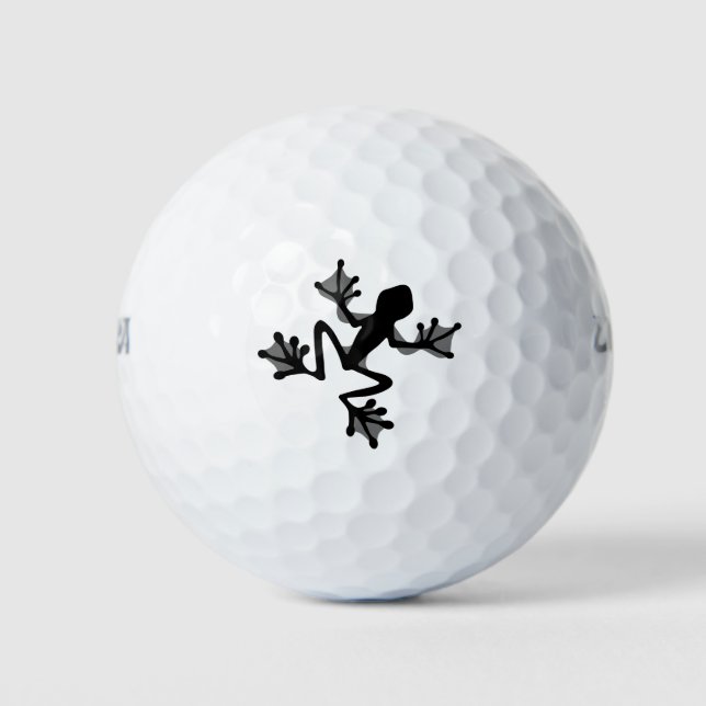 Frog Silhouette Golf Balls (Front)