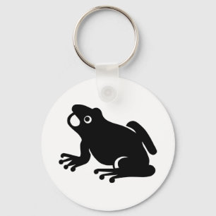 Frog Silhouette Key Ring