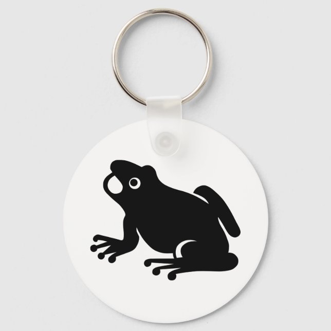 Frog Silhouette Key Ring (Front)