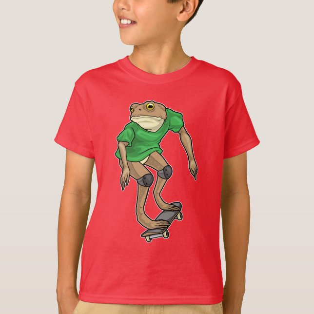 Frog Skater Skateboard T-Shirt (Front)