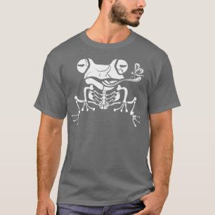 Frog skeleton Creepy Frog Horror Frog T-Shirt