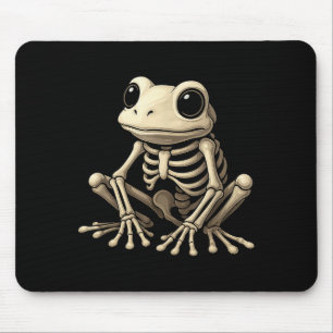 Frog Skeleton Halloween Funny Frog Lover Men Women Mouse Mat