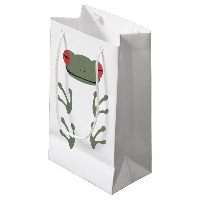 Frog Small Gift Bag (Front Angled)