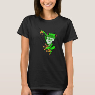 frog small mini pocket green cute toxic Premium T-Shirt