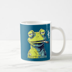 Frog Smoking Cigarette Funny Froggy Graphic Art Coffee Mug