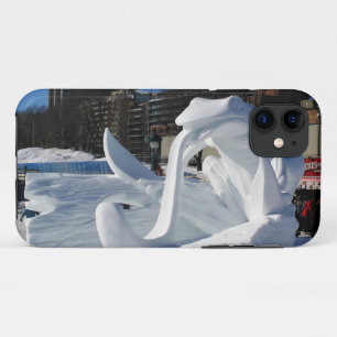 Frog Snow Sculpture, Quebec, Canada iPhone 11 Case