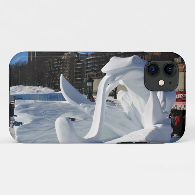 Frog Snow Sculpture, Quebec, Canada Case-Mate iPhone Case (Back (Horizontal))