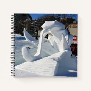 Frog Snow Sculpture, Quebec, Canada Notebook