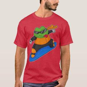 Frog Snowboarder Snowboard Winter sports  T-Shirt