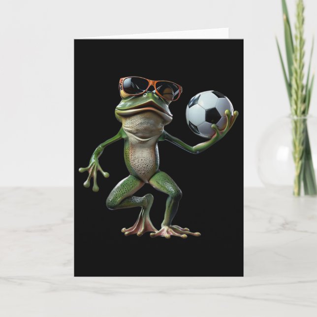 Frog Soccer  Card (Front)
