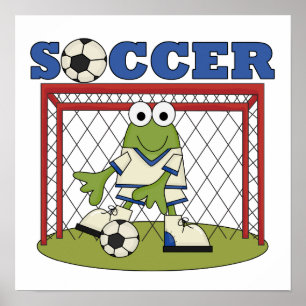 Frog Soccer Goalie T-shirts and Gifts Poster