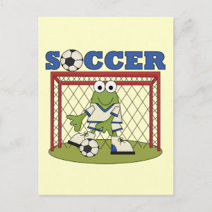Frog Soccer Goalie Tshirts and Gifts Postcard