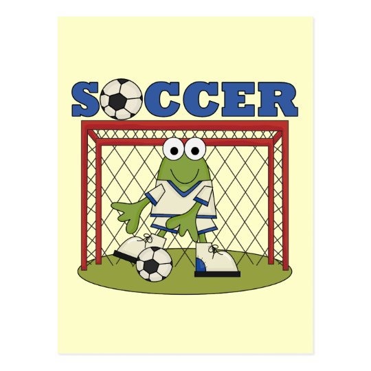 Frog Soccer Goalie Tshirts and Gifts Postcard